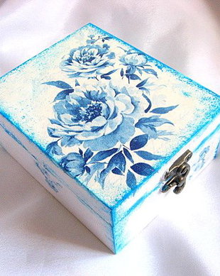 cutie lemn decorata 21462