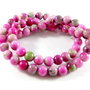 3423 - 20buc Jad multicolor verde roz fucsia 6,2-6,5mm Rezervat FED