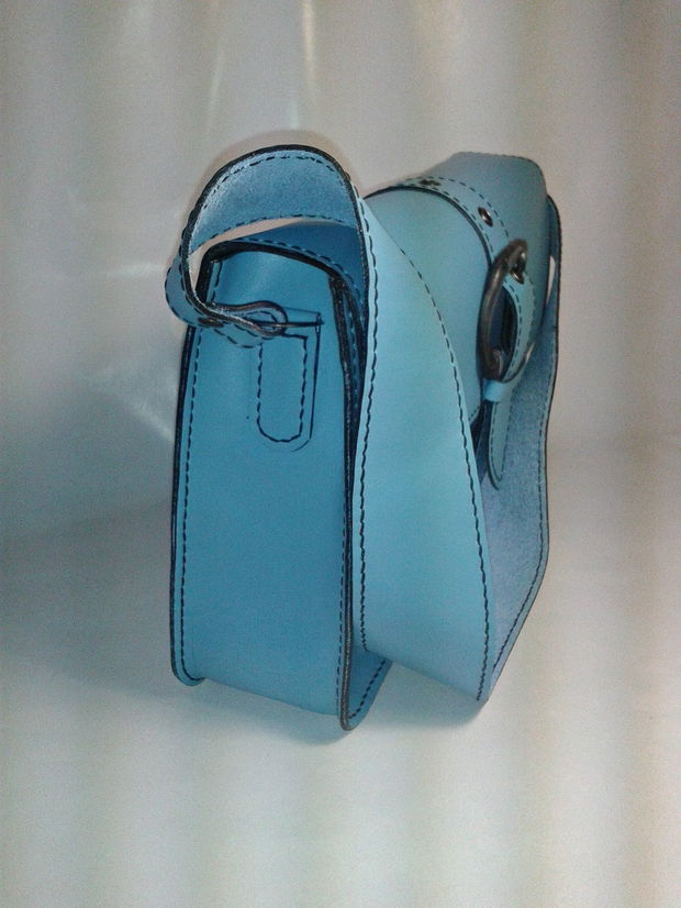 Geanta piele blue