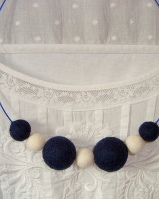 Navy necklace