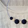 Navy necklace