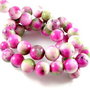 3425 - 10buc Jad vopsit verde roz fucsia 10mm