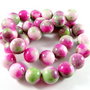 3426 - 5buc Jad vopsit verde roz fucsia 12mm