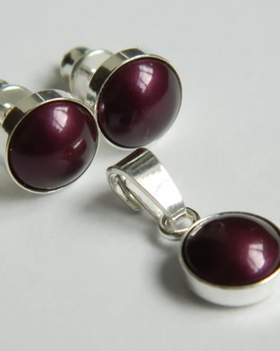 Set Swarovski  Crystal Blackberry Pearl