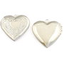 Pandantiv tip locket inima, finisaj argintiu, 29x29 mm (cod 11-226)