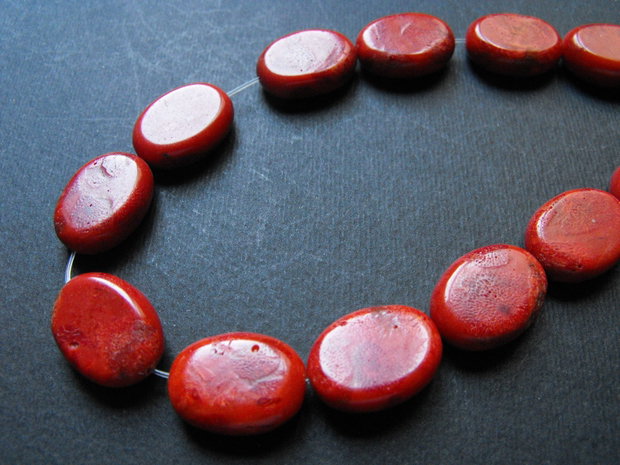 CORAL CARAMIZIU OVAL - 20 X 15 X 6 MM