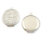Pandantiv tip locket, finisaj argintiu, 27 mm (cod 11-228)