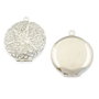 Pandantiv tip locket, finisaj argintiu, 27 mm (cod 11-229)