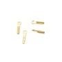 Capat snur placat cu aur, 4x1 mm – 2 buc (cod 12-46)