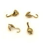 Cupa nod frunza, placata cu aur antichizat, 10x4 mm – 2 buc (cod 12-50)