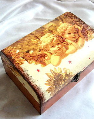 Cutie lemn decorata 21509