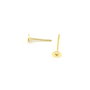 Tortite cercei tip tija, placate cu aur, platou 4 mm (cod 4-56)