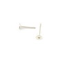 Tortite cercei tip tija, placate cu argint, platou 4 mm (cod 4-57)