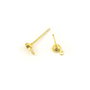 Tortite cercei tip tija, finisaj auriu, cupa 4 mm (cod 4-58)