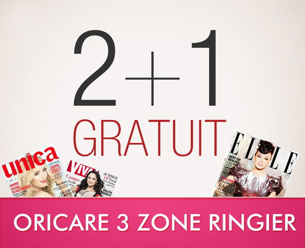 Ringier 2+1 - o saptamana promovare in oricare 3 zone Ringier, la pret de doua!