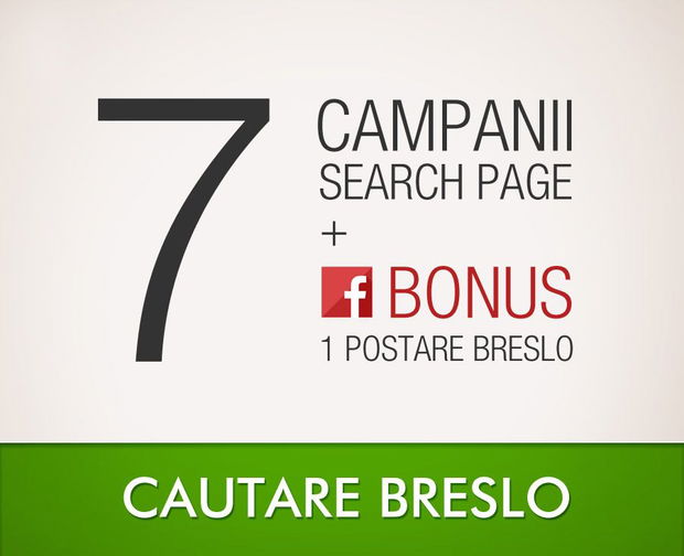 Search 7 - o saptamana promovare pe pagina de Cautare Breslo + Facebook BONUS