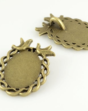 I851 Baza cabochon pasarele finisaj bronz 36x26cm