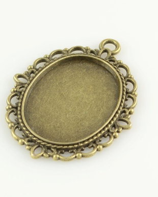 I852 Baza cabochon finisaj bronz 35x29cm