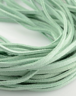 870 Snur faux suede corean verde deschis 2.5x1mm