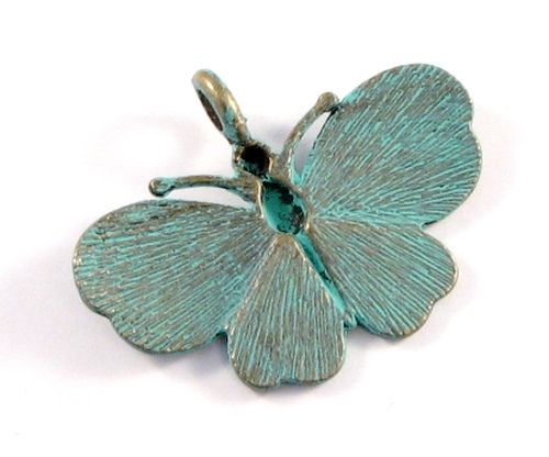 3467 - Pandantiv bronz patina verdigris 42x32mm