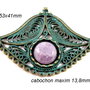 3480 - Pandantiv bronz patina verdigris