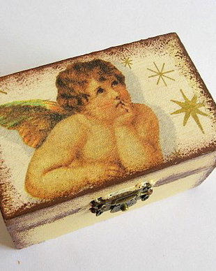 cutie lemn decorata 21593