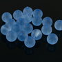 AB896.2 Margele acril frosted bleu 8mm