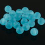 896.4 Margele acril frosted albastre 8mm