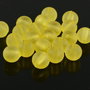 AB896.9 Margele acril frosted galbene 8mm