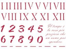 3486 - Stencil / sablon Stamperia 20x15cm numere, cifre