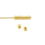 Distantier otel cu finisaj auriu, 2,5 mm - 10 buc (cod 7-224)