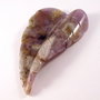 3511 - Pandantiv frunza sculptata ametist 68x41mm