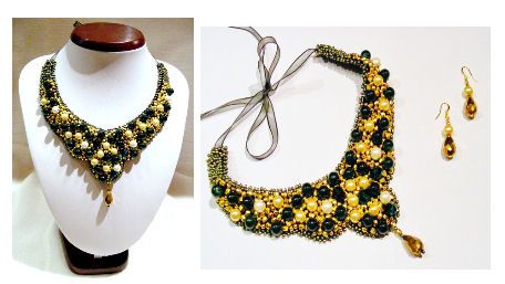 Set verde auriu