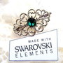 EMERALD-BROSA SWAROSVSKI SMARALD/VERDE