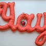 Litere decorative din material textil