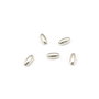 Distantier placat cu argint, oval 4x2 mm (cod 7-237)