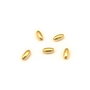 Distantier placat cu aur, oval 4x2 mm (cod 7-238)