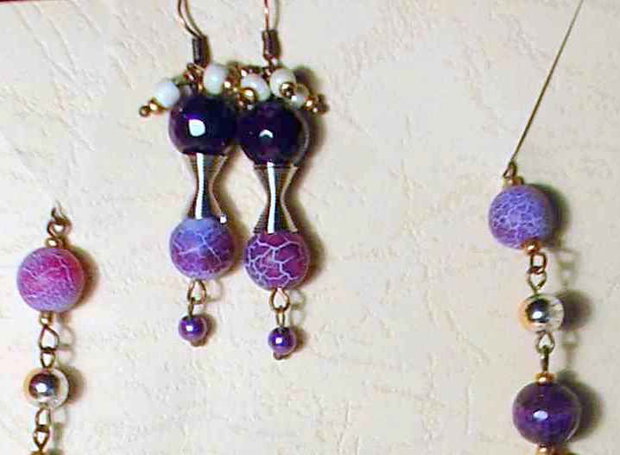 PROMOTIE ;set royal / elegant (colier cu pand.,cercei, inel) UN CADOU UNIC 49 LEI
