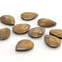 H912 Sidef banut lacrima fatetata maro 18x13x4mm