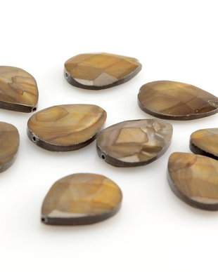 H912 Sidef banut lacrima fatetata maro 18x13x4mm