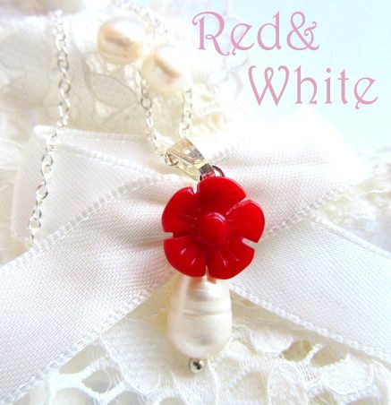 RED&WHITE - SET CORAL/PERLE DE CULTURA/ARGINT