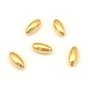 Distantier placat cu aur, oval 8x3 mm (cod 7-240)