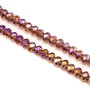 Cristale de sticla, rondele fatetate, 6x4 mm (cod 19-24)