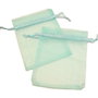 Saculeti organza turcoaz, 8x10 cm (cod 18-6)