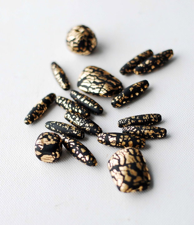 17 buc polimer & gold leaf