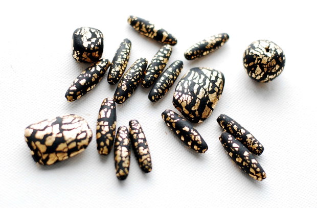 17 buc polimer & gold leaf