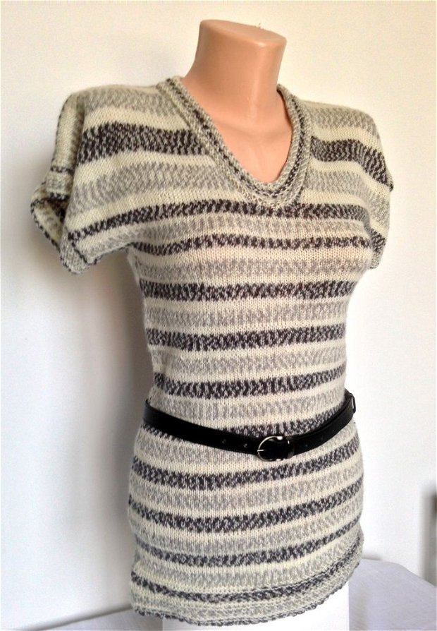 Vesta Bluza Tunica lunga  tricotata