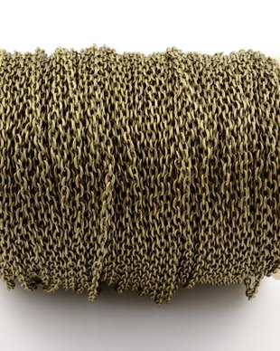 922 (1m) Lant bronzat 3x2mm