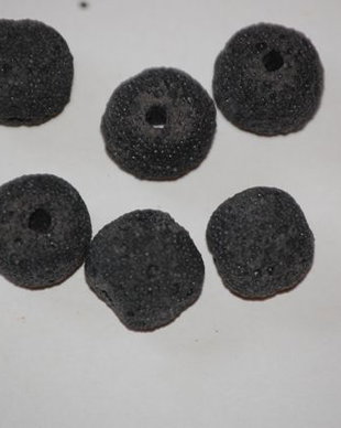 LPP1207 - margele lava negre 12  mm