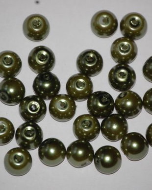 LPE818 - perle verde-olive 8 mm